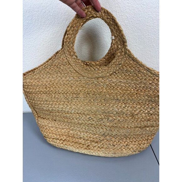 Shiraleah natural 100% jute "Bride" beach coastal bachlorette tote bag honeymoon - Picture 7 of 8